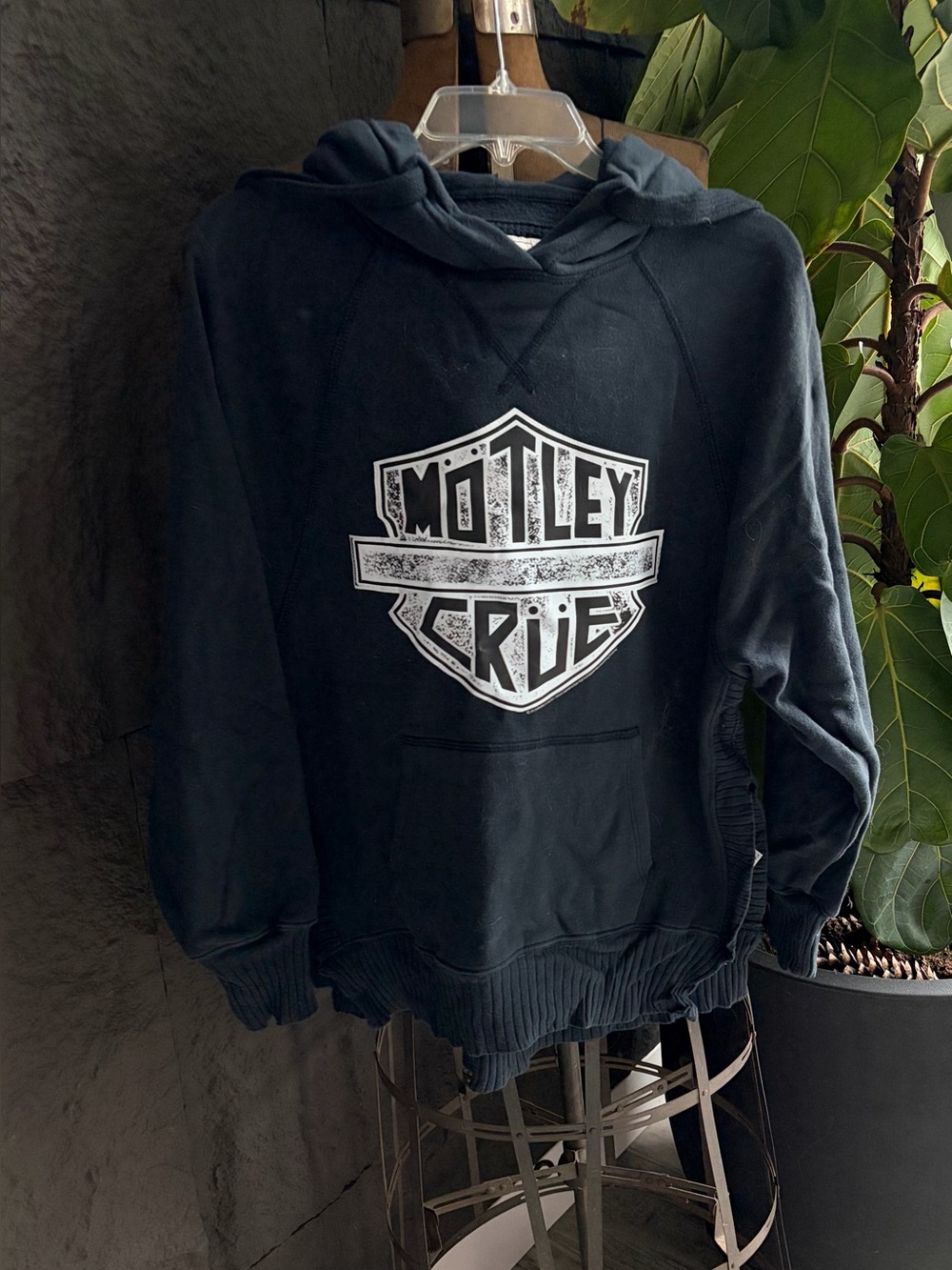 American Eagle Outfitters Black Hoodie with White Graphic